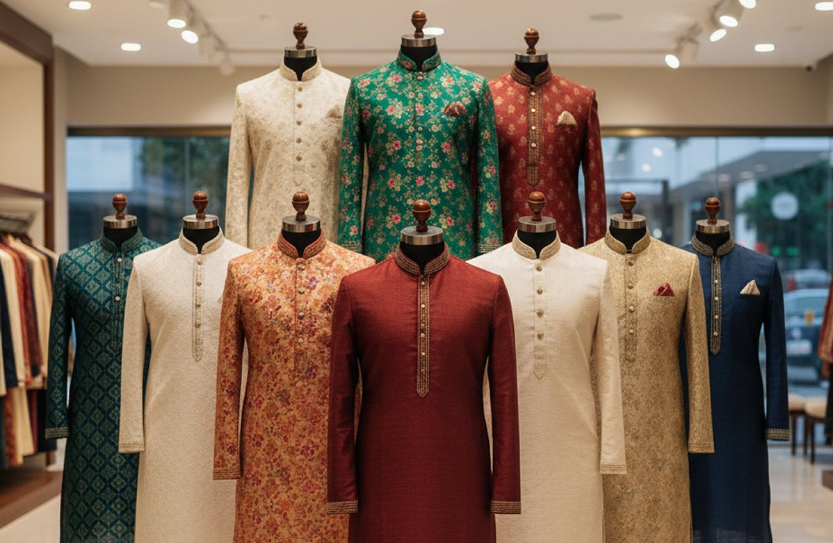 Brocade Kurta Payjama